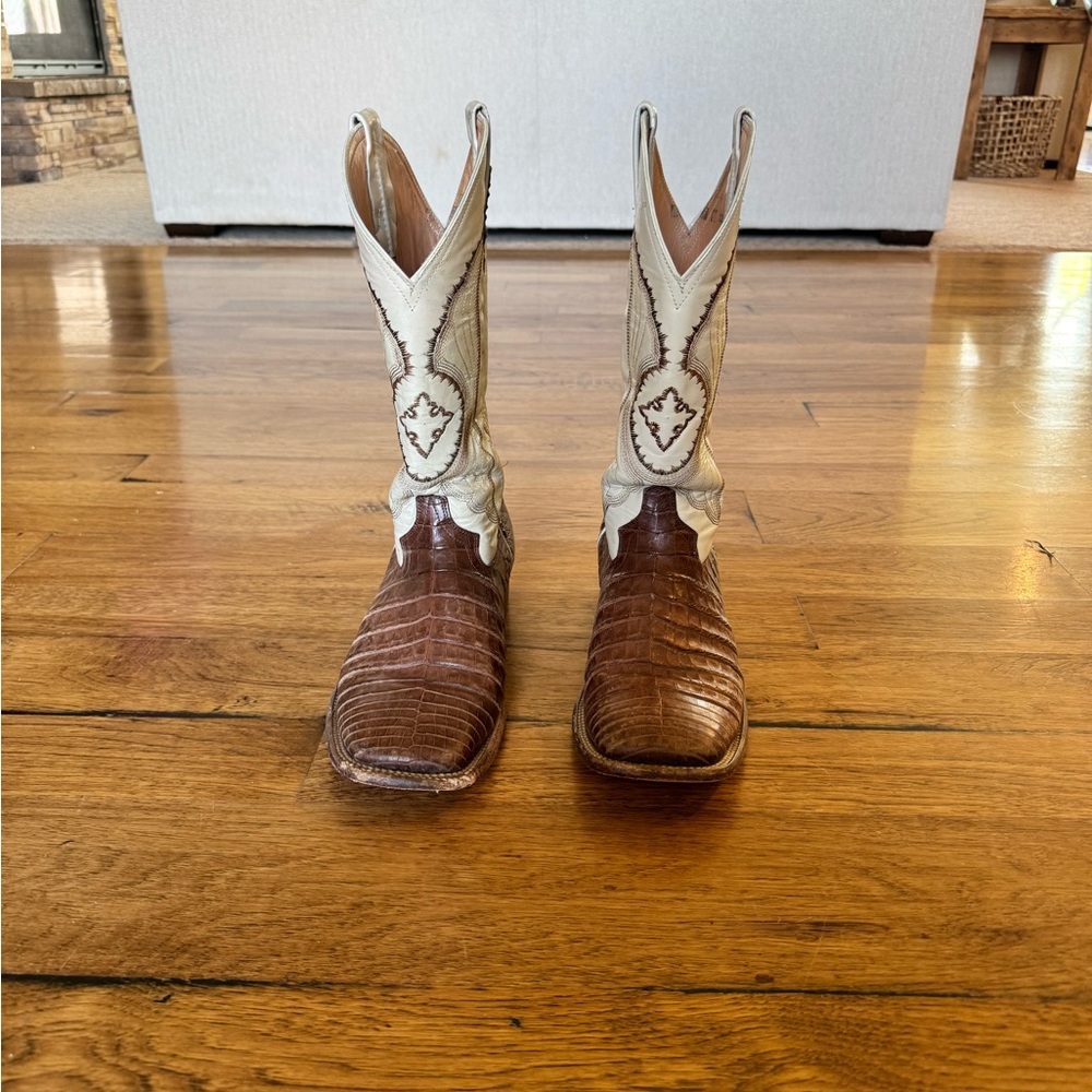 Ferrini Brown and White Men's Boots